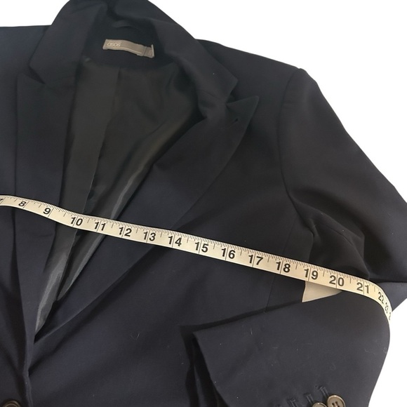 ASOS Black Suit Jacket  Blazer Womens Sz 2 - Picture 11 of 15